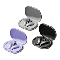 Écouteurs OWS à commande tactile avec crochet d'oreille, interrupteur tactile pour changer de chansons, répondre aux appels, sans fil intelligent pour écouteurs V5.4, étanches IPX-2, 20+