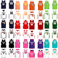 Maillot de basket-ball réversible en mesh personnalisé pour hommes, enfants et jeunes, respirant avec impression