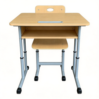 Bureau et chaise d'école avec design ergonomique pour réduire la fatigue lors de séances d'étude prolongées