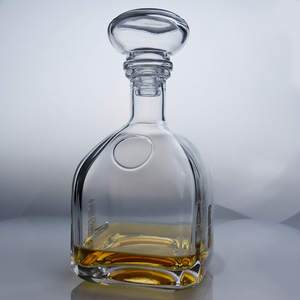 Carafe à whisky en verre transparent de haute qualité avec <span class=keywords><strong>bouchon</strong></span>, sans plomb, design classique, bouteille à liqueur pour whisky/cognac, pour bar, maison, cadeau - Product Image 4