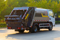 2025 nouveau efficace 5.3 CBM petit camion compacteur à ordures Transmission manuelle Diesel poubelle Van pour l'assainissement