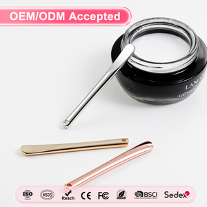 Mini spatola per la cura della pelle Color oro bellezza <span class=keywords><strong>crema</strong></span> in metallo strumenti per il trucco - Product Image 1