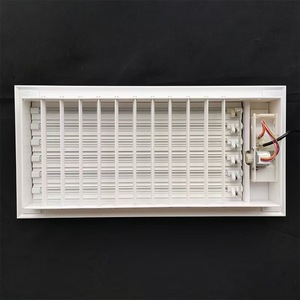 Grille d'aération carrée électrique moderne en alliage d'aluminium avec télécommande pour usage extérieur en sous-sol – Ventilation durable pour CVC et air frais - Product Image 6