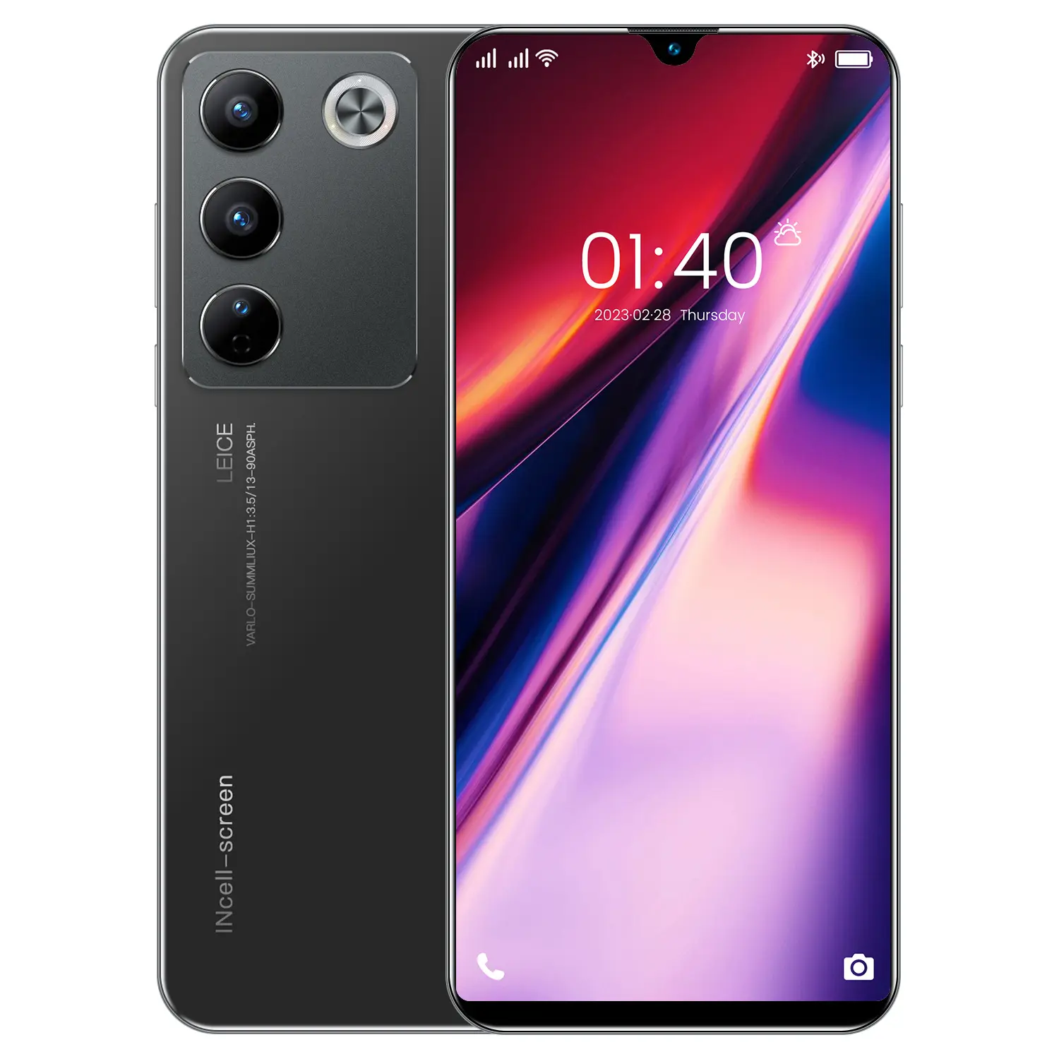 Transfronteiriço novo V27e smartphone 7,3 polegadas 2 + 16 HD câmera Android 5G comércio exterior fabricante de fonte de telefone móvel