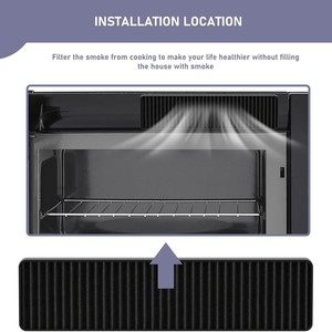 Filtre pour four à micro-ondes PVM9005SJ8SS, 10,9 pouces x 2,6 pouces x 0,7 pouces, filtre à fumée d'huile en plastique, compatible avec JVM7195SK6SS - Product Image 4