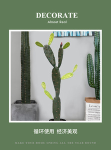 Cactus Saguaro Artificial de Estilo Nórdico QiYing Victory, Planta Grande de Plástico y Hierro para Uso en Interiores/Exteriores, Sala de Estar - Product Image 6