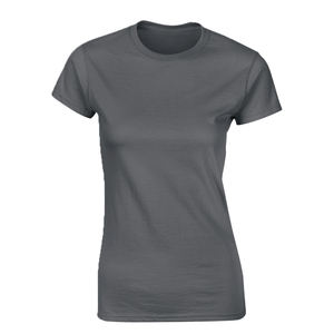 Nueva Camiseta Personalizada para Mujer, Cuello Redondo, Manga Corta, Lisa, Antiarrugas, Ecológica, Transpirable, de Algodón Orgánico - Product Image 1