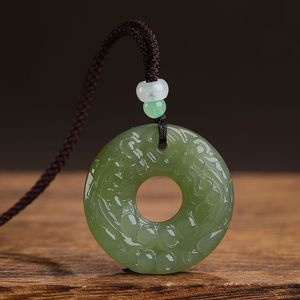 Colgante de Jade Heitan de Doble Cara con Amuleto de <span class=keywords><strong>Paz</strong></span> Puxi para Hombre <span class=keywords><strong>y</strong></span> Mujer, Estilo Retro, Pendientes de Piedra de Jade Azul Puxi - Product Image 5