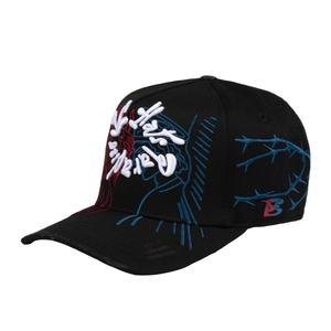 Casquette de baseball sportive en coton à 5 panneaux avec broderie de personnage de dessin animé, motif lettre, style Dobby, personnalisable, de la marque Jc Hats - Product Image 5