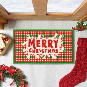 Tapete Absorbente para Entrada con Diseño Navideño, Antideslizante, Lavable, para Puerta Delantera y Trasera - Product Image 5