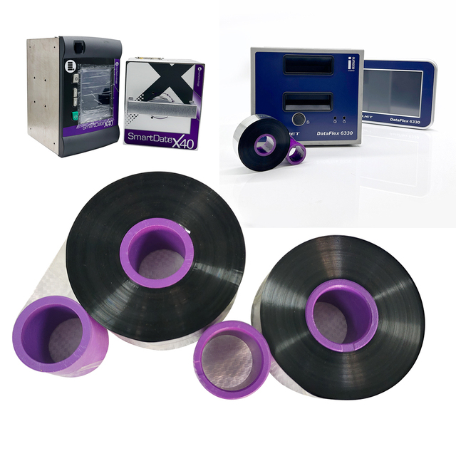 Qr Barcode Printing TTO Encoder Tapes Thermal Printer TTO Ribbon Markem Smartdate X40 Thermal Transfer Compatible Typewriter