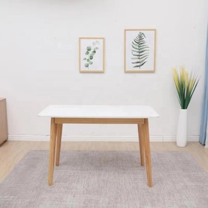 Ensemble de meubles de cuisine modernes élégants en bois massif européens, <span class=keywords><strong>table</strong></span> à manger blanche 6 places avec <span class=keywords><strong>banc</strong></span> - Product Image 4