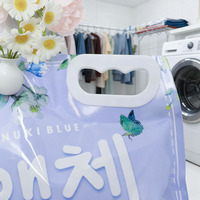 Pochette Doypack vide anti-fuite de 3 kg pour savon/shampooing, recharge de lessive, impression en gravure, qualité alimentaire, avec bec verseur, pour literie