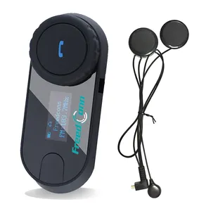 TCOM-SC Motorcycle Bluetooth Helmet Headset 800M Wireless Intercom Helmet Headphone with LCD screen and FM Radio