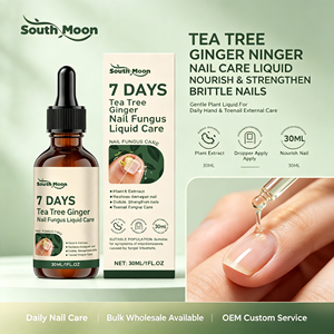 Liquide <span class=keywords><strong>de</strong></span> Soin des Ongles au Théier et au Gingembre OEM, Extrait Végétal, Nourrit et Renforce les Ongles Cassants, Entretien Quotidien des Ongles des Mains et des Pieds - Product Image 1