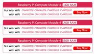 Raspberry Pi CM4 CM4104000 CM4104008 CM4104016 CM4104032 CM4004000 CM4004008 CM4004016 Module CM4004032-Compute WiFi CM4