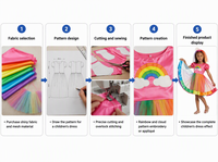 Robe arc-en-ciel pour enfants avec jupe en tulle, costume coloré pour spectacle de scène et déguisement de fête