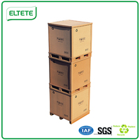 Boîte d'emballage kraft recyclé boîte conteneur transfert