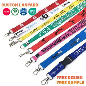 Cordones Personalizados de RPET con Logotipo, Diseño Gratuito, Cordón Ecológico con Clip Metálico para Porta Identificaciones - Product Image 1