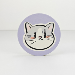 Juego de Posavasos de Cerámica Personalizados con Base de Corcho Ecológica, Absorbentes de Agua y Aislantes del Calor para Uso en Automóviles - Product Image 6