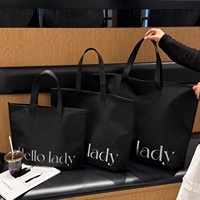 Bolsas de Almacenamiento para el Hogar, Transpirables, Plegables, Biodegradables, de Gran Capacidad, con Cierre Grueso, de Tela No Tejida, con Impresión de Logotipo Personalizado, para Calcetines