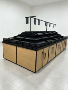 Estantes de Exhibición de Frutas y Verduras para Tiendas de Abarrotes, Estantes de Almacenamiento de Acero para Supermercados - Product Image 5