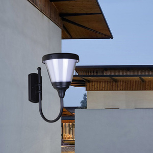 HK Mistai โคมไฟติดผนังพลังงานแสงอาทิตย์, ไฟติดผนังตกแต่งกลางแจ้ง IP65กันน้ำ LED พลังงานแสงอาทิตย์ - Product Image 3