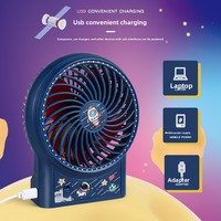Mini-refroidisseur portable, thème astronaute, rechargeable USB, ventilateur de table portatif, mignon, pour extérieur, voiture, usage domestique, sur batterie