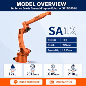 Hollow Wrist Welding Robot 7 Axis Industrial Arm with Built in Air Pipes and Signal Lines for Welding Cells
