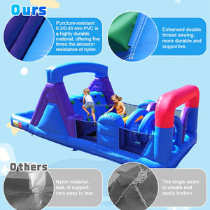 Tobogán Acuático Inflable Resistente con Castillo Hinchable y Soplador, Diversión Húmeda y Seca para Fiestas Infantiles y <span class=keywords><strong>Alquiler</strong></span> - Product Image 6