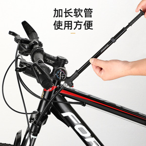 Bomba de Bicicleta Manual Johorse de Alta Presión 300Psi con Manómetro de Aleación de Aluminio para Bicicleta de Montaña, Kit Portátil para Ciclismo - Product Image 3