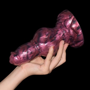 NNSX Dildo animal portátil con ventosa, dildo anudado, plug anal, pene monstruoso, pene de perro, pene de silicona, juguetes sexuales para hombres - Product Image 5