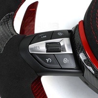 Volant de direction en fibre de carbone avec pagaie de changement de vitesse rouge pour BMW F10 F20 F30 F32 F36 M2 F87 M3 F80 M4 F82 F85