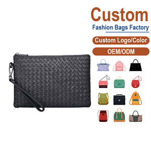 Factory Direct Large Capacity Men’s Genuine Leather <b>Clutch</b> <b>Bag</b> - Detachable <b>Wrist</b> <b>Strap</b> + Metal Clip, Low MOQ Global Retailers - Product Image 1