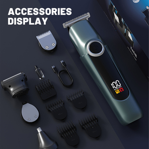 Râu Tông đơ cho nam giới 5 trong <span class=keywords><strong>1</strong></span> tóc Cắt Kit chính xác không dây chải chuốt Kit không thấm nước IPX6 cho râu tóc mũi lá dao cạo - Product Image 2
