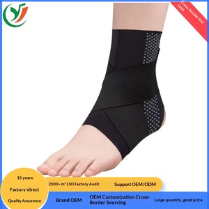 Support <span class=keywords><strong>de</strong></span> cheville <span class=keywords><strong>de</strong></span> football léger et élastique anti-torsion pour usage sportif, protection unisexe - Product Image 2