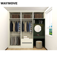 WAYMOVE Armoire de chambre à coucher coulissante moderne, portable, convertible et pliable pour la maison ou l'appartement, mobilier de salon design