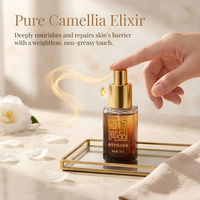 Huile Essentielle de Graines de Camélia 100% Naturelle, Prix Usine en Gros pour Soins Capillaires, Hydratation du Visage et Réparation de la Barrière Cutanée