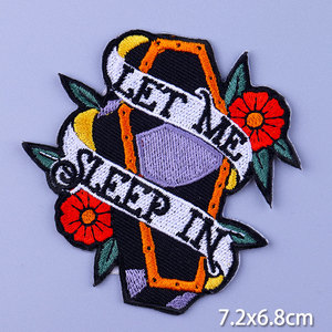 Nhà Máy Giá Bán Buôn Ban Nhạc Rock Thêu Tùy Chỉnh Các Bản Vá Lỗi Punk Skull Quần Áo Hippie Sắt Trên Các Bản Vá Lỗi Cho Quần Áo Phù Hiệu - Product Image 4