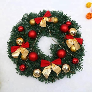 Commercio all'ingrosso di 11 pollici casa decor artificiale di Plastica <span class=keywords><strong>porta</strong></span> Di <span class=keywords><strong>Natale</strong></span> Corona - Product Image 2