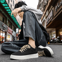 Nouvelles baskets plates à lacets de style uni, vente en gros de chaussures décontractées à la mode pour hommes, nouveaux styles