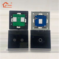 Interrupteur intelligent WiFi Zigbee KLASS UK EU Tuya compatible avec Alexa Google CE CB, interrupteur mural avec télécommande pour maison intelligente