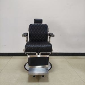 Sillón de Barbería Hidráulico Profesional - 360 °   Sillón Reclinable Giratorio para Salón - Product Image 6