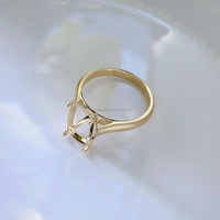 Großhandel: Echte 14K Gold Ringschienen für Verlobungs- und Hochzeitsringe – Ohne Diamanten