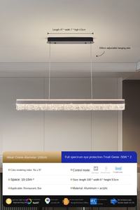 Haut de gamme nordique décoration intérieure maison salon cuisine îlot salle à manger en aluminium moderne Led lustre suspension - Product Image 6