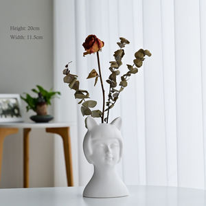 Vase en céramique abstrait en forme d'<span class=keywords><strong>ange</strong></span> de haute qualité, fait à la main, décoration personnalisée pour la maison, céramique et <span class=keywords><strong>poterie</strong></span> émaillée - Product Image 4