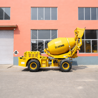 Untuk Truk Mixer Beton 4 Meter Kubik dengan Pengisian Otomatis, Mesin & Gearbox, Drum Berputar Sinkron, Penggerak Empat Roda