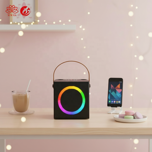 Altavoz Profesional Inalámbrico Portátil para Fiestas al Aire Libre con <span class=keywords><strong>2</strong></span> Micrófonos, V5.3, Karaoke, OEM, ODM, Venta al Por Mayor de Fábrica 2026 - Product Image 1