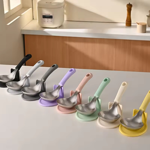 304 Stainless Steel Non-Stick 2-Piece Kitchen Utensil Set with Comfort <b>Silicone</b> Handles Heat-Resistant Sustainable & Food Safe - Product Image 3