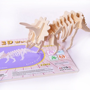 Đồ Chơi Giáo Dục Trẻ Em Hàng Mới Về Trò Chơi Ghép Hình Bằng Gỗ Loạt Khủng Long 3D - Product Image 1